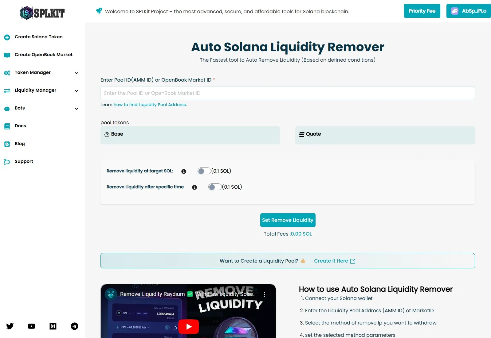 auto liquidity remover