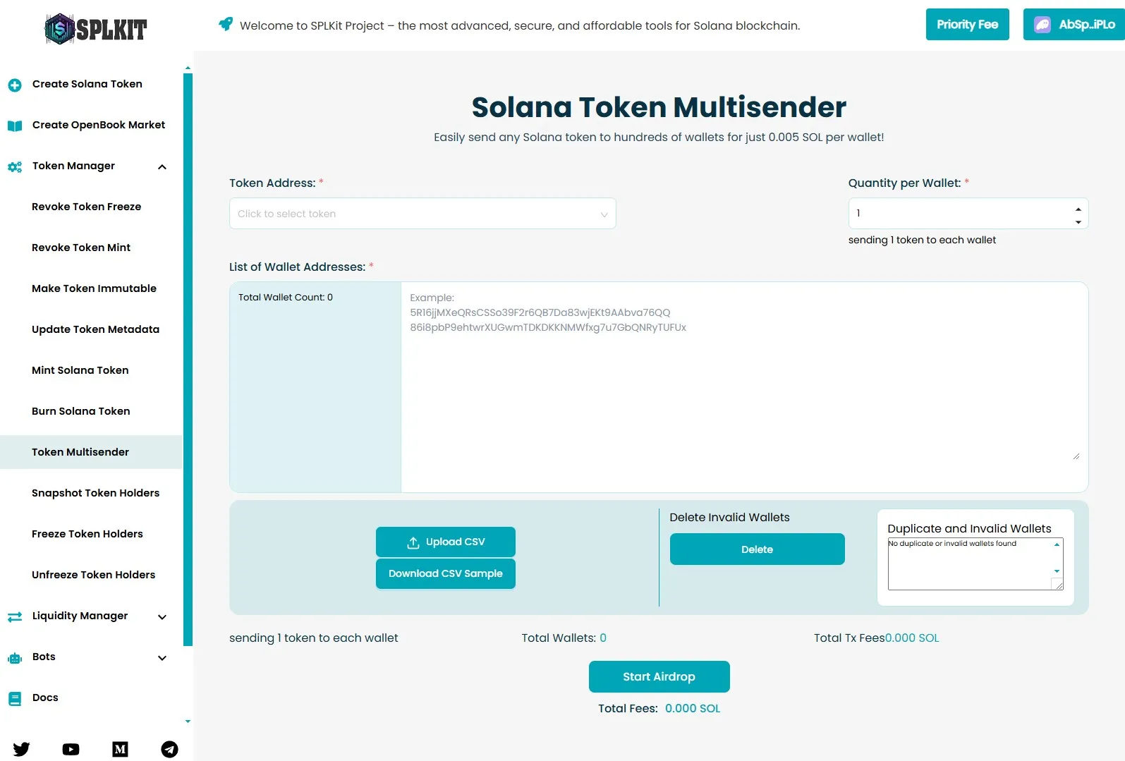 solana token multisender